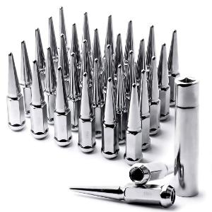 Willys Tire and Wheels - Chrome Spiked Lugs