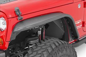 Jeep Tubular Front & Rear Fender Flares Set 07-18 Wrangler JK Rough Country