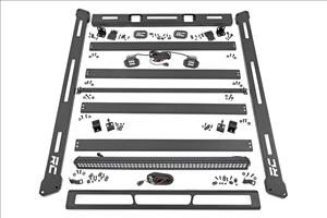 Jeep Roof Rack System w/Black-Series LED Lights 07-18 Wrangler JK Rough Country