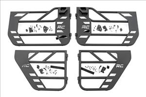 Tubular Doors Front and Rear Jeep Gladiator JT/Wrangler JL 4WD (18-26) Rough Country