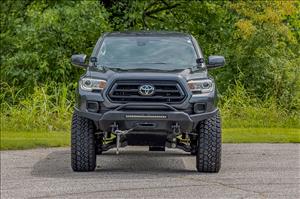 Front Bumper High Clearance 9500-Lb Pro Series Winch Synthetic Rope Toyota Tacoma 4WD (16-23) Rough Country