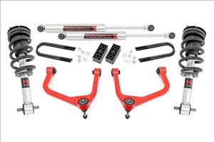 3.5 Inch Lift Kit M1 Struts/M1 Red Chevy Silverado 1500 2WD/4WD (2025-2026) Rough Country