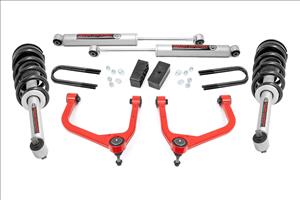 3.5 Inch Lift Kit N3 Struts Red GMC Sierra 1500 2WD/4WD (2025-2026) Rough Country