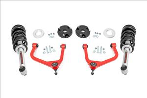 3.5 Inch Lift Kit N3 Struts Red Chevy/GMC SUV 1500 4WD (2021-2026) Rough Country