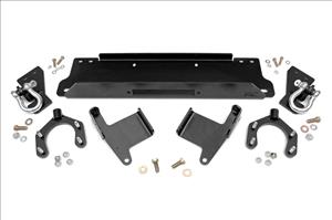 Jeep Winch Mounting Plate w/D-rings for Factory Bumper 07-18 Wrangler JK Rough Country