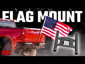 Flag Pole Holder for 2 Inch Hitch w/ Flag Poles Rough Country