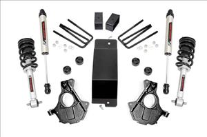 3.5 Inch Suspension Lift Knuckle Kit w/Struts & V2 Monotube 14-18 Silverado/Sierra 1500 4WD Aluminum & Stamped Steel Rough Country