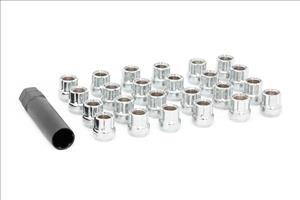 Lug Nut Set 1/2x20 24 Qty Chrome Open End Rough Country