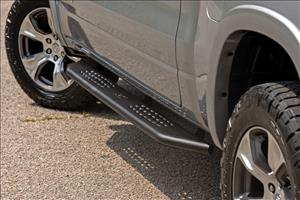 OV2 Running Boards Side Step Bars Crew Cab Ram 1500 (19-26)/1500 TRX (21-24) Rough Country