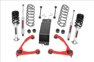 3.5 Inch Lift Kit N3 Struts Forged UCAs RED Chevy/GMC SUV 1500 (07-20) Rough Country
