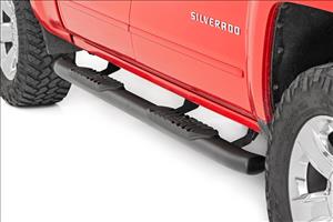 GM Oval Nerf Step Bars (07-18 GM 1500 07-19 2500HD/3500 HD 19 Classic Crew Cab) Rough Country