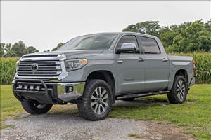 Oval Nerf Step Crew Cab Black Toyota Tundra 2WD/4WD (2007-2021) Rough Country