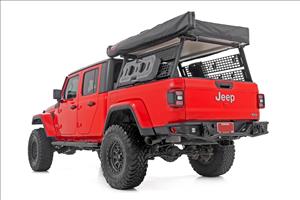 Oval Nerf Steps Black Jeep Gladiator JT 4WD (2020-2025) Rough Country