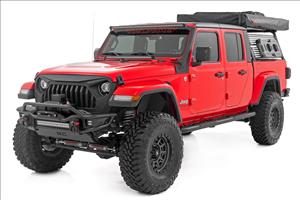 Oval Nerf Steps Black Jeep Gladiator JT 4WD (2020-2025) Rough Country