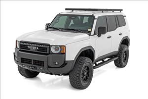 Oval Nerf Steps Black Toyota Land Cruiser 4WD (2024-2026) Rough Country