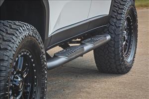 Oval Nerf Steps Black Toyota Land Cruiser 4WD (2024-2026) Rough Country