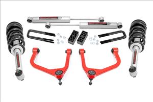 3.5 Inch Lift Kit N3 Struts Red GMC Sierra 1500 2WD/4WD (2019-2025) Rough Country