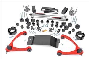 4.75 Inch Lift Kit Combo Red Silverado/Sierra 1500 4WD (07-13) Rough Country