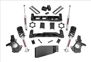 5 Inch Suspension Lift Kit Lifted Struts w/N3 Shocks & Struts 07-13 Silverado/Sierra 1500 4WD Rough Country