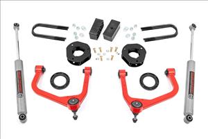 3.5 Inch Lift Kit Mono Leaf Rear Red GMC Sierra 1500 2WD/4WD (2019-2024) Rough Country