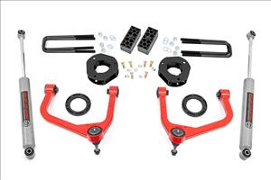 3.5 Inch Lift Kit Red Chevy Silverado 1500 2WD/4WD (2019-2024) Rough Country