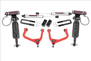 3.5 Inch Lift Kit Vertex/V2 Red Chevy Silverado 1500 2WD/4WD (2019-2024) Rough Country