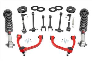 3 Inch Lift Kit UCA M1 Struts Red Ford Expedition 4WD (2018-2024) Rough Country