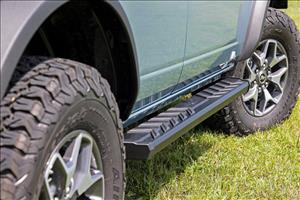 BA2 Running Boards Side Step Bars 4-Door Ford Bronco 4WD (2021-2025) Rough Country