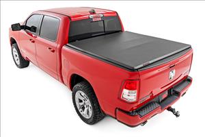 Soft Tri-Fold Bed Cover 5 Foot 7 Inch Bed Ram 1500 (19-26)/1500 TRX (21-24) Rough Country