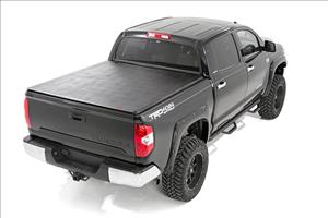 Soft Tri-Fold Bed Cover With & W/O OE Rails 6 Foot 7 Inch Bed Toyota Tundra (07-21) Rough Country