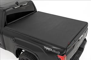 Soft Tri-Fold Bed Cover With & W/O OE Rails 6 Foot 7 Inch Bed Toyota Tundra (22-26) Rough Country
