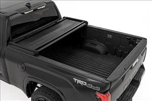 Soft Tri-Fold Bed Cover With & W/O OE Rails 6 Foot 7 Inch Bed Toyota Tundra (22-26) Rough Country