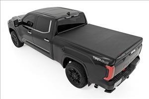 Soft Tri-Fold Bed Cover With & W/O OE Rails 6 Foot 7 Inch Bed Toyota Tundra (22-26) Rough Country