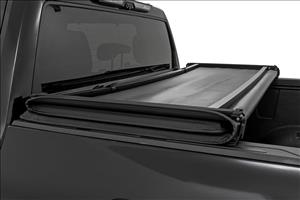 Soft Tri-Fold Bed Cover With & W/O OE Rails 6 Foot 7 Inch Bed Toyota Tundra (22-26) Rough Country