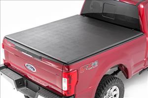 Soft Tri-Fold Bed Cover 6 Foot 10 Inch Bed Ford F-250/F-350 Super Duty (17-26) Rough Country