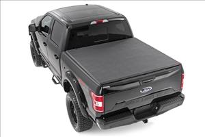 Soft Tri-Fold Bed Cover 6 Foot 7 Inch Bed Ford F-150 (21-26)/F-150 Lightning (22-26) Rough Country