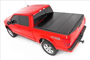 Hard Folding Bed Cover 5.5 Ft Bed 15-21 Ford F-150 2WD/4WD Rough Country