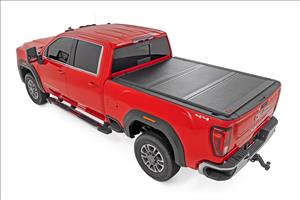 Hard Low Profile Bed Cover 6 Foot 9 Inch Bed Rail Caps Silverado/Sierra 2500HD/3500HD (20-26) Rough Country