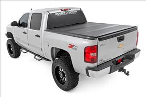 Hard Tri-Fold Flip Up Bed Cover 5 Foot 9 Inch Bed Silverado/Sierra 1500 (07-13) Rough Country