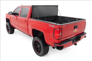 Hard Tri-Fold Flip Up Bed Cover 5 Foot 9 Inch Bed Silverado/Sierra 1500 (14-18 & Classic) Rough Country