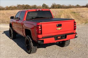 Hard Tri-Fold Flip Up Bed Cover 5 Foot 9 Inch Bed Silverado/Sierra 1500 (14-18 & Classic) Rough Country