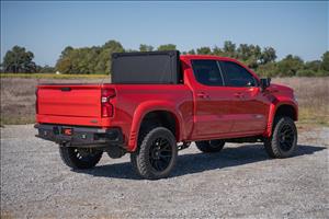 Hard Tri-Fold Flip Up Bed Cover 5 Foot 10 Inch Bed Chevy/GMC Sierra 1500 (19-26)/Silverado 1500 (19-26) Rough Country