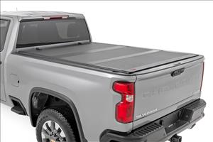 Hard Tri-Fold Flip Up Bed Cover 6 Foot 9 Inch Bed Chevy/GMC Silverado/Sierra 2500HD/3500HD (20-26) Rough Country