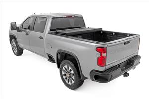 Hard Tri-Fold Flip Up Bed Cover 6 Foot 9 Inch Bed Chevy/GMC Silverado/Sierra 2500HD/3500HD (20-26) Rough Country
