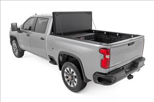 Hard Tri-Fold Flip Up Bed Cover 6 Foot 9 Inch Bed Chevy/GMC Silverado/Sierra 2500HD/3500HD (20-26) Rough Country