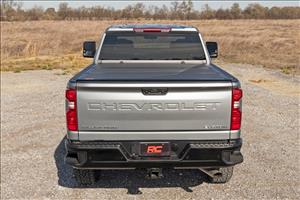Hard Tri-Fold Flip Up Bed Cover 6 Foot 9 Inch Bed Chevy/GMC Silverado/Sierra 2500HD/3500HD (20-26) Rough Country