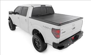 Hard Tri-Fold Flip Up Bed Cover 5 Foot 7 Inch Bed Ford F-150 2WD/4WD (2004-2014) Rough Country