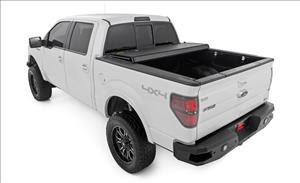 Hard Tri-Fold Flip Up Bed Cover 5 Foot 7 Inch Bed Ford F-150 2WD/4WD (2004-2014) Rough Country