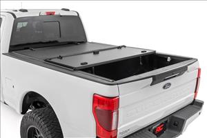 Hard Tri-Fold Flip Up Bed Cover 6 Foot 10 Inch Bed Ford F-250/F-350 Super Duty (17-26) Rough Country
