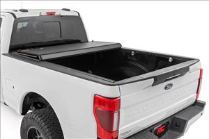 Hard Tri-Fold Flip Up Bed Cover 6 Foot 10 Inch Bed Ford F-250/F-350 Super Duty (17-26) Rough Country